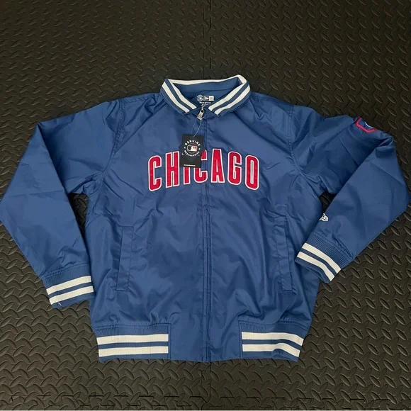 Chicago Cubs New Era Full Zip Jacket Size Medium - Picture 2 of 5